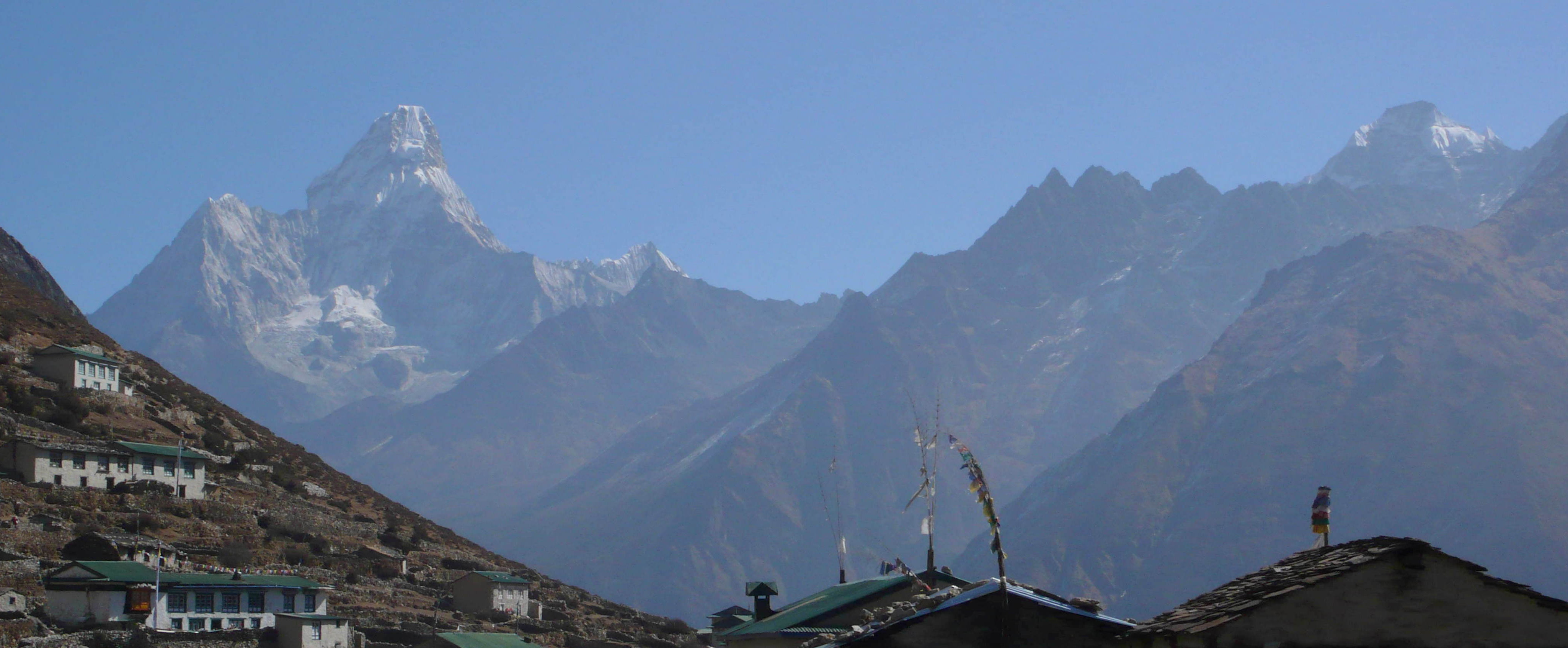Trekking to Tengboche in the Everest region